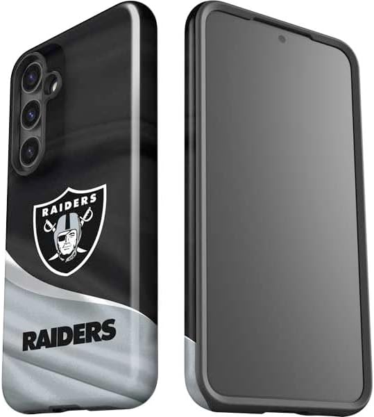 Skinit Impact Phone Case Compatible with Galaxy S24 - Officially Licensed NFL Las Vegas Raiders Design