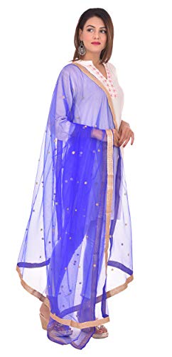 Image of YOUTHQUAKE Women's Embroidered Net Dupatta
