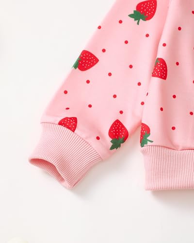 Image of Baby Toddler Girl Clothes Outfits Kids Sweatshirt Jeans Set Denim Pants Little Girls Clothes Toddler Outfit for Girls