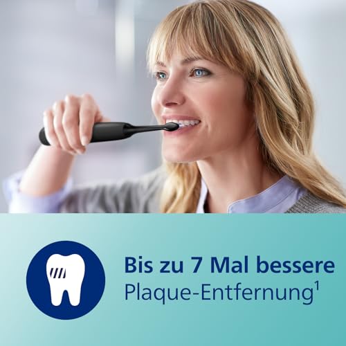 Philips Sonicare ProtectiveClean 5100 elektrische Zahnbürste, Schallzahnbürste mit 3 Putzmodi, Drucksensor, Timer, Reiseetui, UV-Reinigungsgerät, Schwarz, Modell HX6850/57 – Bild 5