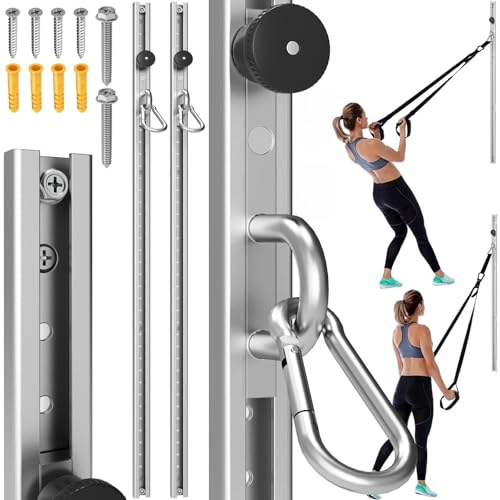 Adjustable Resistance Band Wall Mount System2PCS Resistance Band Wall Anchor for Home Gym Ideal for Strength Training Physical Therapy & Rehab Training