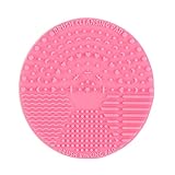 MULTI TEXTURAS LIMPIEZA HERRAMIENTA - diseño de rosca de tornillo, adecuado para la limpieza de varios cepillos de maquillaje, tales como cepillos faciales y de ojos, etc.