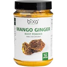 bixa BOTANICAL Mango Ginger Root Powder | Curcuma Amada | Ambehaldi Ayurvedic Herbal Supplement | 200 Grams / 7 OZ | Gluten Free, Non-GMO, Steam Treated, Vegan, 100% Pure.