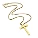 M MOOHAM Cross Necklaces for Men Pendant Chain 16 Inch Jewelry Gifts, Fathers Day Confirmation Gifts for Teenage Dad Husband Grandpa