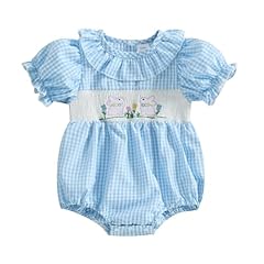 Blue Plaid Bunny Onesie