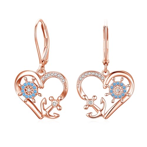 Boucles d'oreilles cœur argent OHAYOO le cadeau romantique idéal pour femme