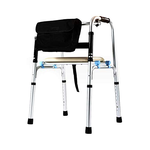 Walking Frame Mobility Walker Walking Frame Folding Lightweight Aluminium Walker Adjustable Height Rollator for Elderly Seniors Disabled Handicapped -  ERKALRLY, LHR-NGZ10283