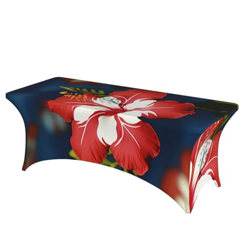 Nappe de banquet extensible et ajustée pour table pliante 1m80