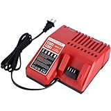 Multi-Voltage M-18 18V Battery Rapid Charger Compatible with Mil-Waukee M-18 14.4V-18V Lithium-ion Battery 48-11-1850 48-11-1852 48-11-1862 48-11-1865 48-11-1880 48-11-1881 48-11-1840 48-11-1815