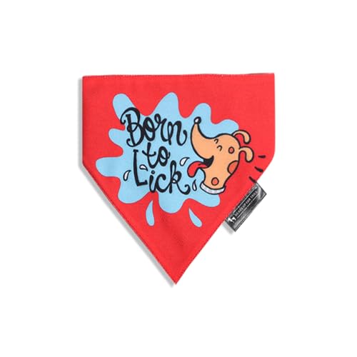 Image of Heads Up For Tails Born to Lick Dog Bandana - S