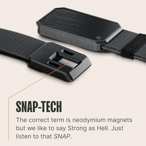 Groove Life Groove Belt OG - Men's Work Belt - Stretch Nylon, Magnetic Buckle, Adjustable, Comfortable, Tactical, EDC