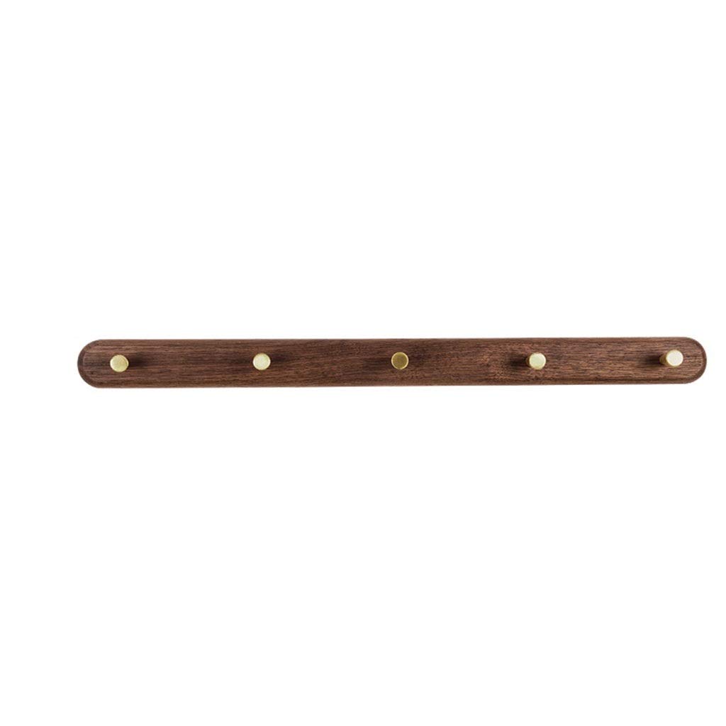 DXTFDHB Wood Coat Rack, Coat Hooks, Wall Mounted, Wooden Hat Rack, Entryway Organizer, Hanger-Handmade(Black walnut,5Hooks)