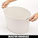 mDesign Champanera de Metal – Enfriador de Botellas Decorativo con Asas –...