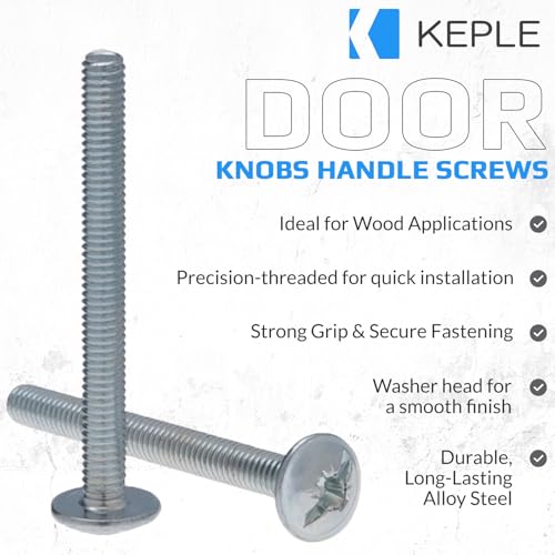 Möbelknopf Griffschrauben M4x30 (10er-Pack) Maschinenschrauben Griffbolzen Sechskant verzinkt für Küche, Schlafzimmer, Schublade, Schrank, Tür, Kommode Universalgriffe M4 x 30