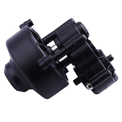 Hobbypark Transmission Gearbox With Motor Pinion Gear For Axial Scx10 Scx10 Ii 90046 90047 1/10 Rc Crawler Cars, Plastic Shell Housing #TOP2