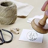  Sello Boda Caucho Personalizado, Sello de Madera con tampón de tinta, Sello Boda  Círculo Floral