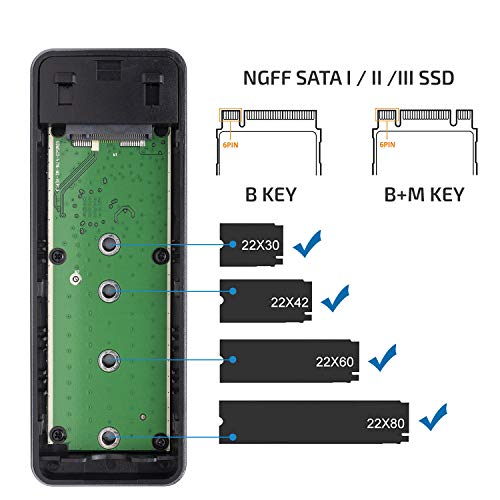 Vultech Box Type-C GS-M2STC per SSD M2 SATA Case