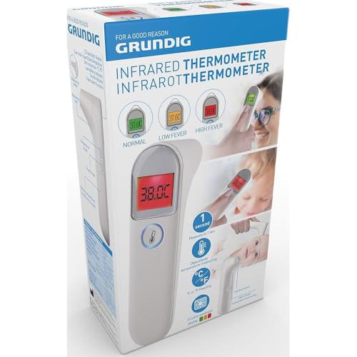 Grundig Termometro Laser - Termometro Bébe Digital - Thermometer sin Contacto - Infrarrojos Termómetro para Personas, Animales y Objetos - Medidor de Calor - imagen 2