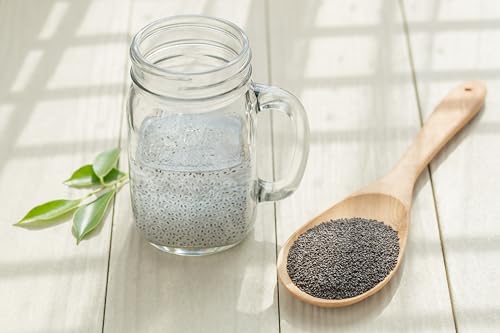 Mynatura Basilikumsamen ganz 500g I Basilikum I Samen I Smoothie I Vegan I Gewürz I Rohkost I Salatdressing I Falooda I Beutel (1x 500g)