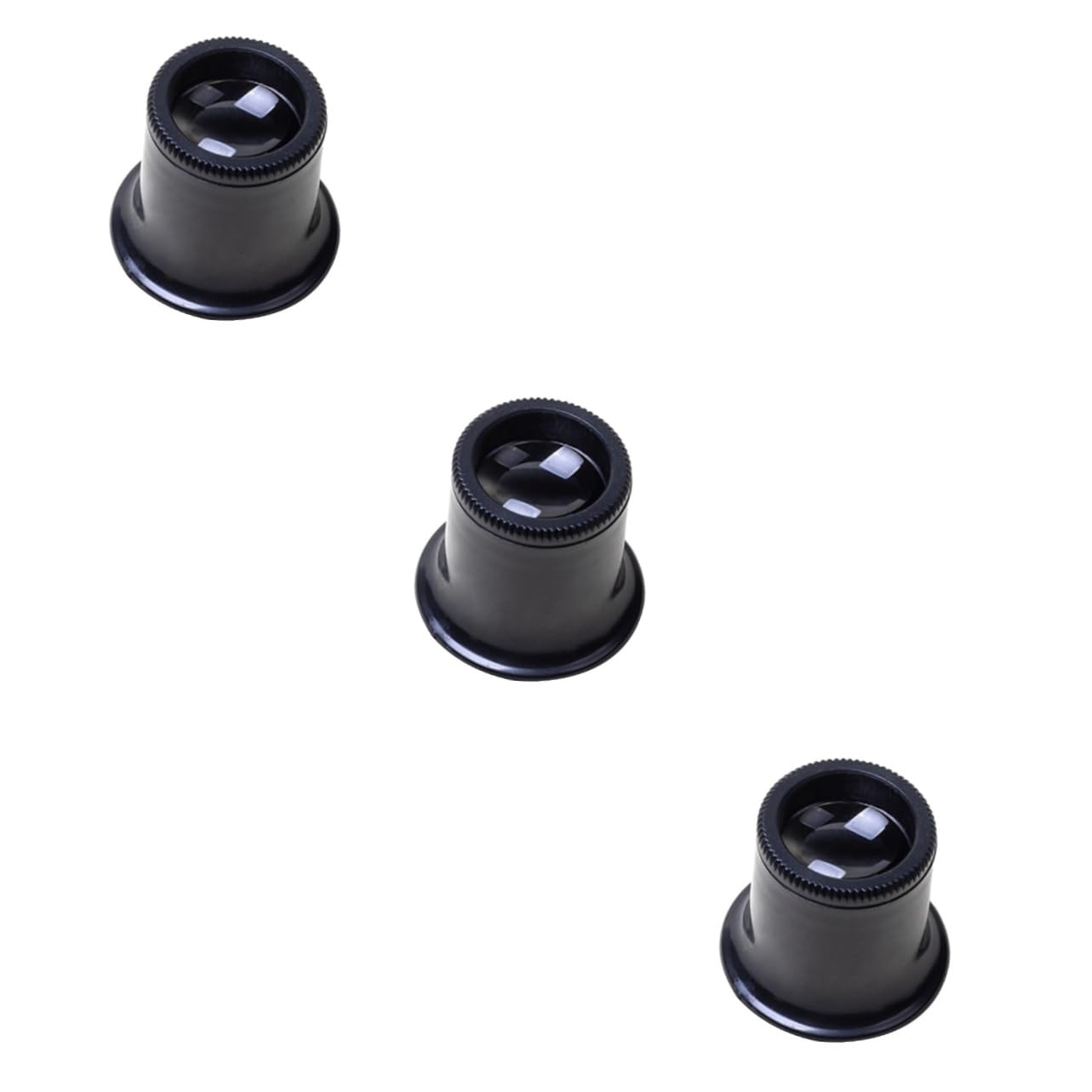 3pcs Repair Tool Clip Magnifier Eyepiece Cover Magnifying Loupe Optical Magnifier for Jewelry Magnifying Glass for Reading Aids