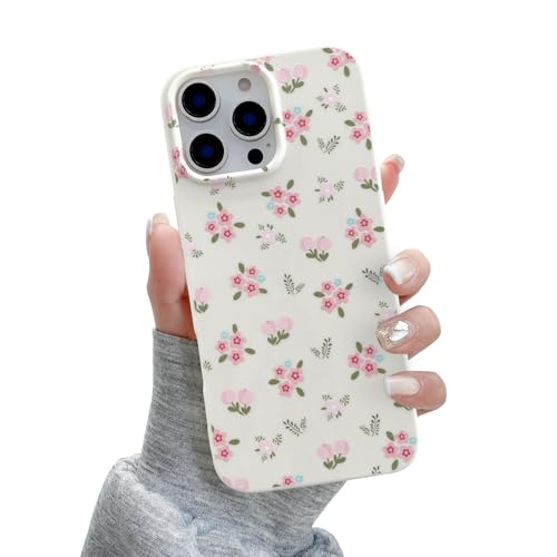 Coque iPhone 16 Pro Max fleurie avec protection surélevée