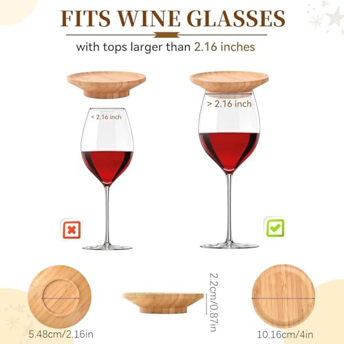 Plateau pour verre à vin et charcuterie bois x4 | Service fêtes & restaurants - 6