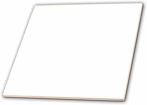 12 Inch Ceramic Tile - Pure White - Bright colorless