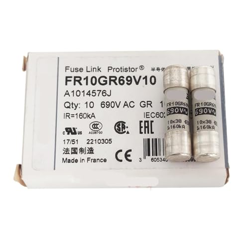 Fusible 2 pièces A1014576J FR10GR69V10 de rechange pour protection électrique standard