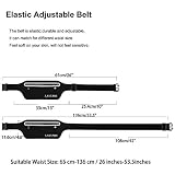 LAVUMO Sport Hüfttasche Lauftasche Handy Jogging Laufgürtel Damen Herren Bauchtasche Belt für iPhone 16 Pro Max Plus 15 14 13 Samsung S25 S24 Ultra Huawei Smartphone unter 7,0' Joggen Gürtel