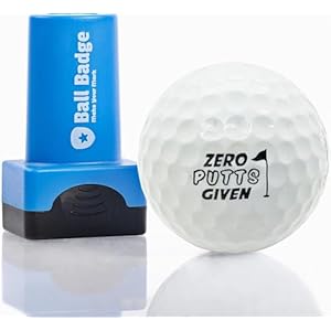 HODL 21 Ball Badge – Golf Ball Stamp (The Funny Series), Golf Ball Marker, Reusable Golf Ball Marking Tool to Identify Golf Balls