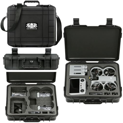 DJI Avata 360 Fly More�R���{ �Ή� �L�����[�P�[�X ���[�{�b�N�X �ی�P�[�X �h���n�[�h�V�F�� �w�r�[�f���[�e�B�ی� �ψ��� �ϏՌ� �Ϗ� �V�����_�[�X�g���b�v�t�� �����^�ъȒP