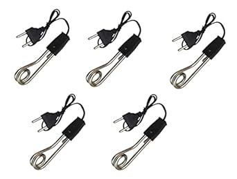 SEER Mini Immersion Rod (Pack Of 5) for Tea and Coffee Electric Mini Small Immersion Water Heater Boiler Rod 250 Watts Small Portable Tea Coffee Milk Soup Mug Cup Heater Warmer Boiler Pack Of 5