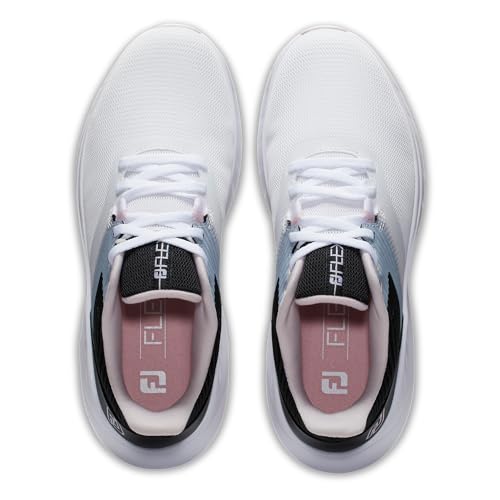 FootJoy Women's FJ Flex Previous Season Style Golf Shoe, White/Black/Pink, 5.5 by FootJoy - Image 7