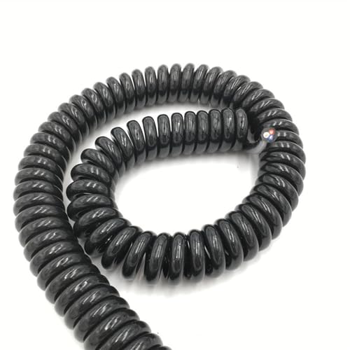 Cable de alimentacion en espiral con resorte de acero estructural 4