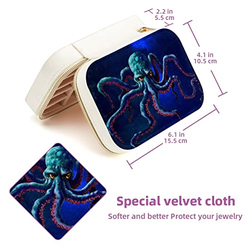 Boîte bijoux velours Octopus zippée anti-rayure et nomade - 6
