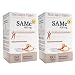 SAM-e 400mg 120 Enteric Coated Caplets (2 Boxes of 60) - Vegan, Kosher, Non-GMO, Soy Free, Gluten Free - Promotes Positive Mood and Joint Comfort - Cold Form Blister Packed - by Nature's Trove