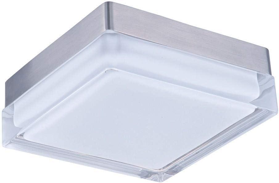 Maxim Illuminaire-15W 1 LED Flush Mount-7 Inches Wide by 2.5 inches high-Satin Nickel Finish