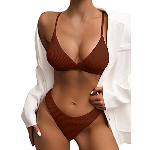 RYTEJFES Conjunto Bikini Mujer, Baratas Vintage Original Bañadores 2024 2 Piezas Bikinis Conjunto de Bikini Push Up Baño Traje de Baño Conjunto de Bañadores XL Deportivo Braguitas