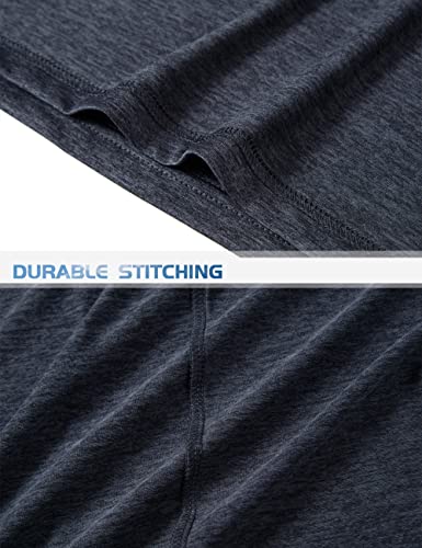 Tacvasen 3 Pack Men's Jogging Performance Crew Neck T-Shirt Quick-Dry Workout Shirts A1, L #TOP6