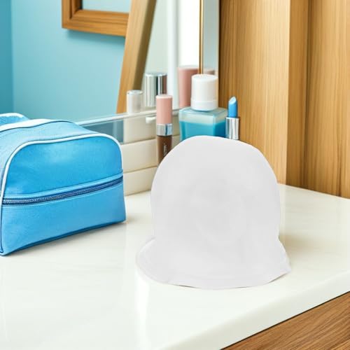 Bonnet mèches silicone réutilisable blanc à trous préformés pour coloration - 6