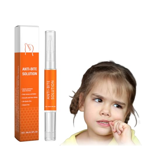 UZEXYA Esmalte Amargo para Dejar de Morderse las Uñas, Sabor Super Intenso y Efecto Inmediato, Lápiz Corrector con Cepillo para Uñas, Tratamiento Antiestrés para Adultos y Niños, 1 Unidad