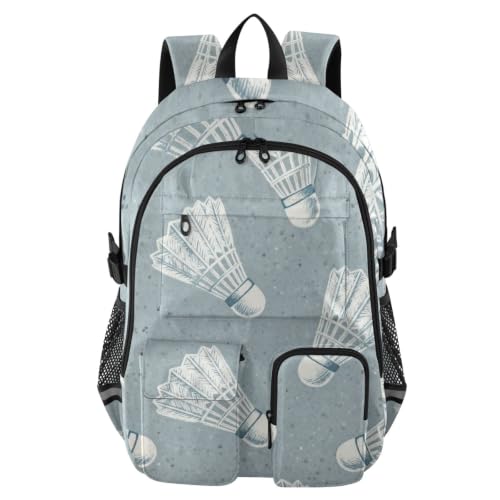 Mochila escolar para adolescentes de bádminton evita sobrepeso en la espalda y protege laptop