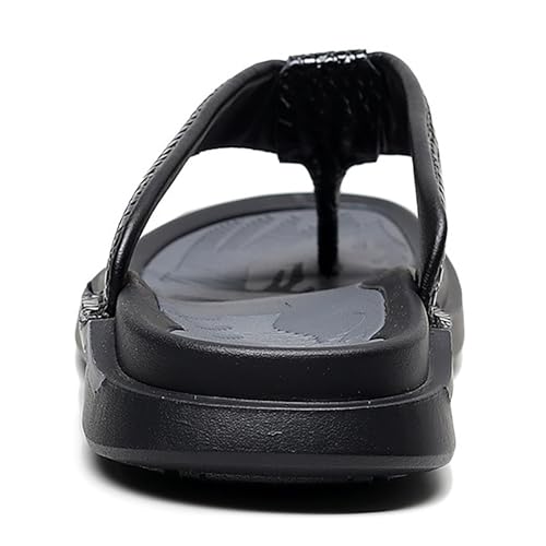 Tongs en cuir pour hommes confortables et antidérapantes d'été