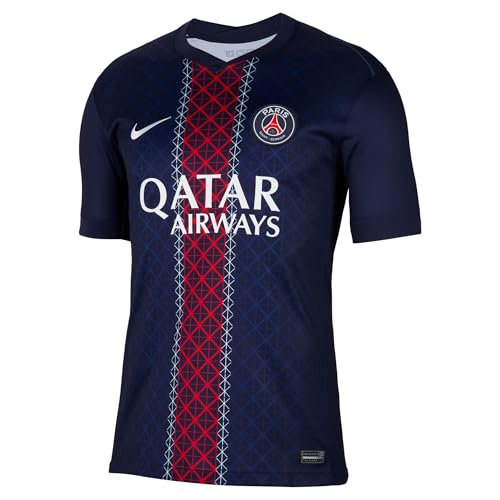 Nike Herren Paris Saint-Germain Dri-fit Jersey Stadium Home T-Shirt, Midnight Navy/Midnight Navy/Wh, S EU