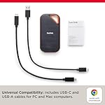 SanDisk 4TB Extreme PRO Portable SSD - Up to 2000MB/s - USB-C, USB 3.2 Gen 2x2, IP65 Water and Dust Resistance, Updated Firmware - External Solid State Drive - SDSSDE81-4T00-G25 - Image 4