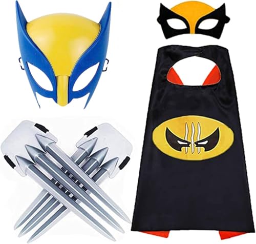 Máscara De Hombre Lobo, Garras Y Capa, La Mejor Opción para Regalos. (A)