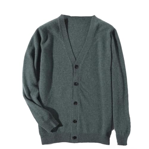 Maglione da uomo in cashmere lavorato a maglia cardigan primavera