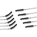 Elisel 100pcs Disposable Mascara Brushes with Container, Mascara Wands Makeup Brushes Applicators Kits for Eyelash Extensions and Eyebrow Brush (Crystal Black)