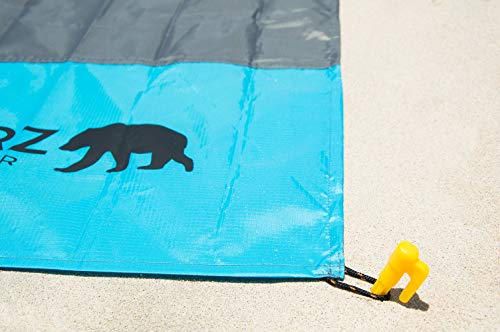 Bearz Outdoor Stakes With Anchor - Tarp Stakes Sand Stakes, Small Plastic Stakes Tent Pegs Camping Stakes For Beach, Plastic Tent Stakes, Tent Spikes, 5.9In Pack Of 4 #TOP3