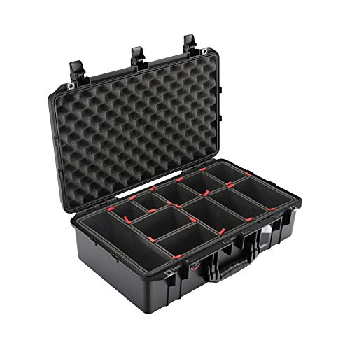 Maleta rígida Pelican Air 1555 con divisores Trekpack negra miniatura 2